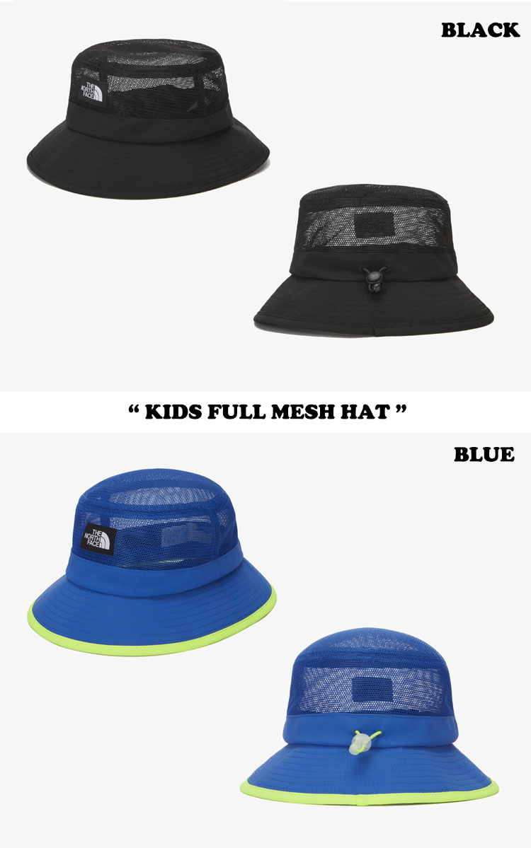 ノースフェイス ハット THE NORTH FACE 男の子 女の子 KIDS FULL MESH HAT キッズ フル メッシュハット BLACK ブラック BLUE ブルー WHITE ホワイト NE3HN04R/S/T ACC 【中古】未使用品