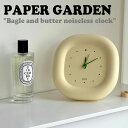 ペーパーガーデン 雑貨 ペーパーガーデン 時計 PAPER GARDEN Bagle and butter noiseless clock ベーグル アンド バター ノイズレス クロック 韓国雑貨 ACC