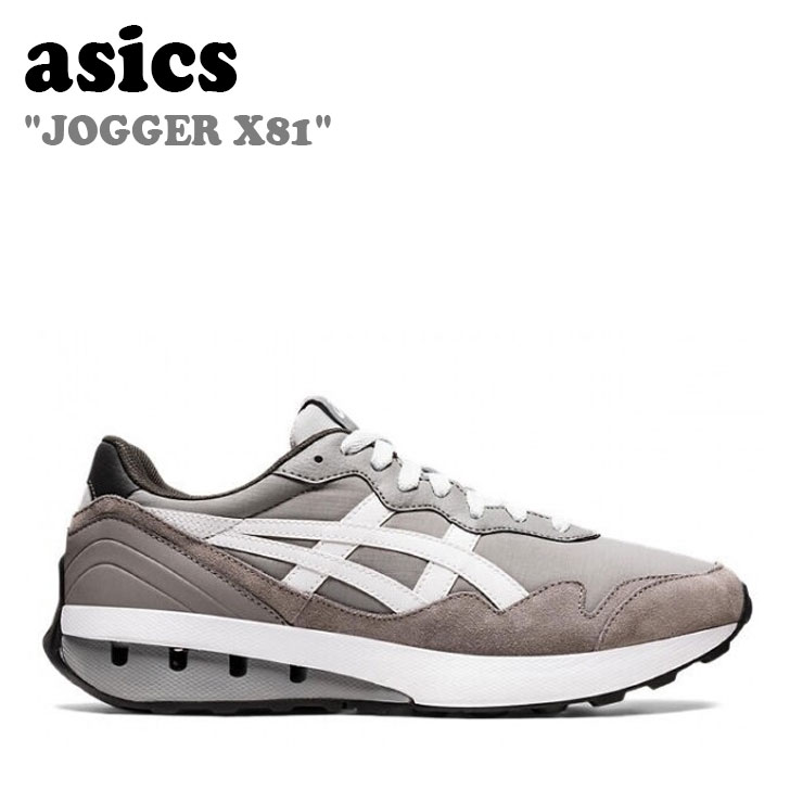 アシックス スニーカー asics メンズ レディース JOGGER X81 ジョガー X 81 CLAY GREY クレイ グレー WHITE ホワイト 112219313-020 1201A744-020 シューズ