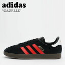 AfB_X Xj[J[ adidas Y GAZELLE K[ BLACK ubN RED bh HQ6386 V[Y yÁzgpi