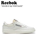 [{bN Xj[J[ REEBOK Y fB[X CLUB C 85 VINTAGE NuV[ 85 Be[W WHITE zCg CHALK `[N BLACK ubN GY4966 V[Y