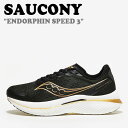 TbJj[ Xj[J[ SAUCONY Y fB[X ENDORPHIN SPEED 3 GhtB Xs[h BLACK ubN GOLDSTRUCK S[hXgbN S10756-10 V[Y