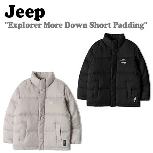 【即納カラー有/国内配送】ジープ ダウン Jeep メンズ レディース Explorer More Down Short Padding エクスプローラー モア ダウン ショート パディング BLACK ブラック GREY グレー GL4JPU491GR/BK ウェア