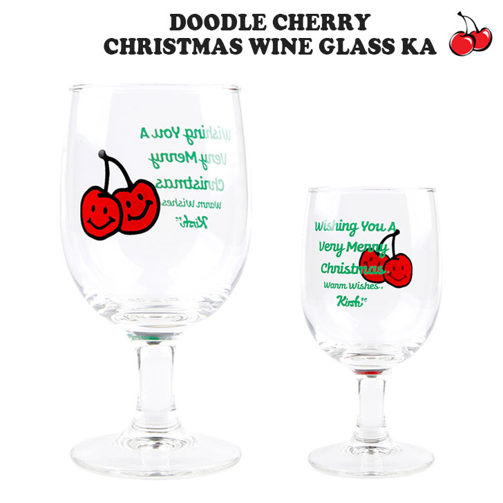 LV[ Rbv KIRSH K̔X DOODLE CHERRY CHRISTMAS WINE GLASS KA hD[hD `F[ NX}X C OX ؍G CeAG CLEAR NA FKPWAXA521M ACC