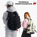 【国内配送/正規販売店】キルシーポケット リュック KIRSH POCKET 正規販売店 TECHNICAL STRING BACKPACK テクニカル ストリング バックパック BLACK ブラック IVORY アイボリー FKARABA701M KPRRBBP706M バッグ