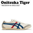 IjcJ^CK[ Xj[J[ Onitsuka Tiger Y MEXICO 66 DELUXE LVR 66 fbNX BLUE u[ RED bh WHITE zCg 1181A435-100 V[Y