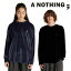 ʥå T A NOTHING Ź DROP-SHOULDER VELVET TEE ɥå  ٥٥å T BLACK ֥å CHARCOAL 㥳 19SPR-02-BK/CH 