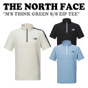 m[XtFCXTVc THE NORTH FACE Y M'S THINK GREEN CLIFF S/S ZIP TEE S3F NT7KN00A/B/C  EFA