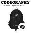 【SEVENTEEN ホシ着用】コードグラフィー リュック CODEGRAPHY メンズ レディース CGP Arch Logo Backpack アーチ ロゴ バッグパック BLACK ブラック CBCS1BS002BK バッグ