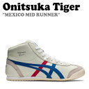IjcJ^CK[ Xj[J[ Onitsuka Tiger Y fB[Y MEXICO Mid Runner LVR ~bh i[ WHITE BLUE zCg u[ DL409-0142 V[Y