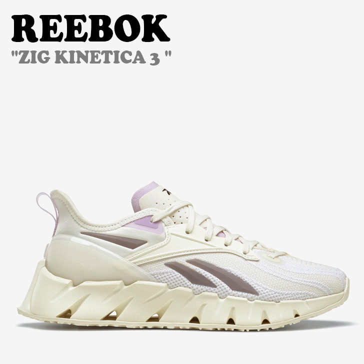 リーボック スニーカー REEBOK レディース ZIG KINETICA 3 ジグ キネティカ3 CREAM クリーム PURPLE パープル HR1319 RESO3EN5WCR シューズ