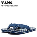 oY T_ VANS Y fB[X T STREET PRINT T Xg[g vg BLUE u[ WHITE zCg VN0A38DIZR8 FLVNDS1M02 V[Y yÁzgpi