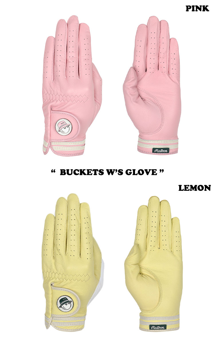 マルボンゴルフ レザーグローブ MALBON GOLF BUCKETS W'S GLOVE PAIR バケット ウーマンズ グローブ ペア VIOLET バイオレット PINK ピンク LEMON レモン IVORY アイボリー GREEN グリーン BROWN ブラウン WHITE ホワイト M3142PGL02 M3142PGL02 ACC 2