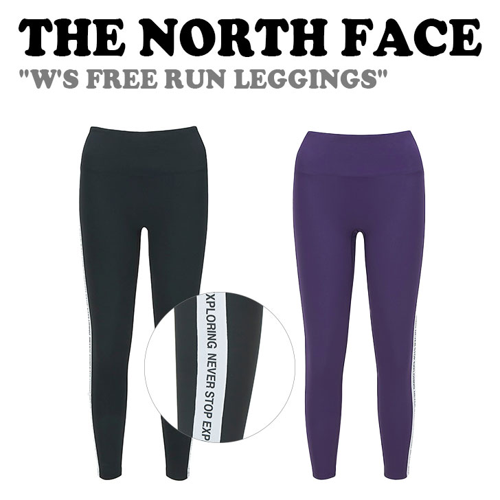 ノースフェイスボトムス THE NORTH FACE レディース W'S FREE RUN LEGGINGS ウーマンズ フリー ラン レギンス MELANGE BLACK ブラック VIOLET バイオレット NF6KM31J/K ウェア