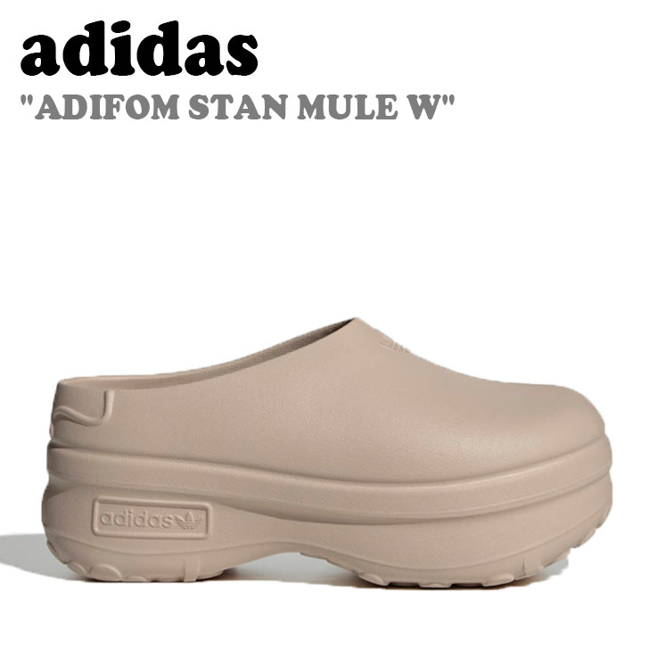 アディダス サンダル adidas メンズ レディース ADIFOM STAN MULE W アディフォーム スタン ミュール ウーマンズ TAUPE トープ BLACK ブラック IE7052 シューズ 【中古】未使用品