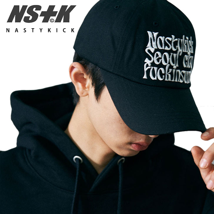 ネスティキック キャップ NASTYKICK 正規販売店 Kinsum Logo Cap キンサム ロゴキャップ BLACK ブラック K22QE650 ACC