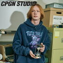 Rp[j p[J[ CPGN STUDIO_COMPAGNO K̔X Y fB[X TELLTALE BEAR PIGMENT HOODIE ee[ xA[ sOg t[fB[ DARK BLUE _[N u[ Nт EFA