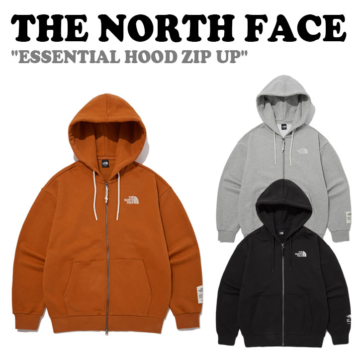 m[XtFCXp[J[ THE NORTH FACE Y fB[X ESSENTIAL HOOD ZIP UP GbZV t[h WbvAbv BLACK ubN MELANGE GRAY WO[ DARK ORANGE _NIW NJ5JP80A/B/C EFA