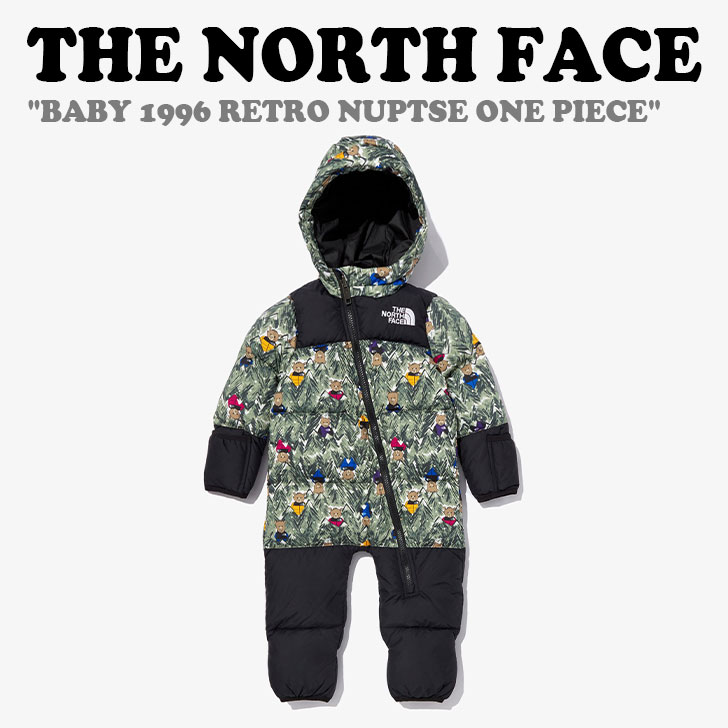 楽天a-Labsノースフェイス カバーオールTHE NORTH FACE 男の子 女の子 BABY 1996 RETRO NUPTSE ONE PIECE ベイビー レトロ ヌプシ ワン ピース DARK KHAKI ダーク カーキー NQ1DN92S ウェア