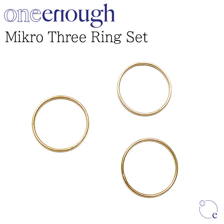 Cit w oneenough K̔X fB[X Mikro Three Ring Set }CN X[ O Zbg GOLD S[h ؍ANZT[ 516640 ACC