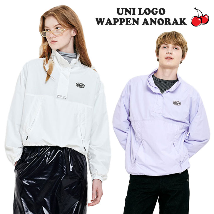 륷 ڹ 㥱å KIRSH Ź UNI LOGO WAPPEN ANORAK   åڥ Υå WHITE ۥ磻 BLACK ֥å LAVENDER ٥ KURFCWT730M 