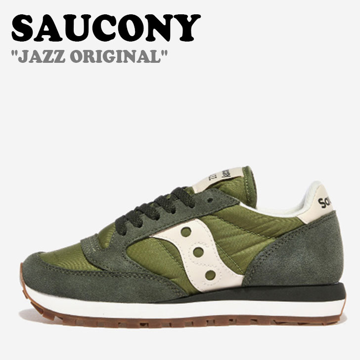 サッカニー スニーカー SAUCONY メンズ レディース JAZZ ORIGINAL ジャズオリジナル FOREST フォレスト CREAM クリーム S2044-671 シューズ