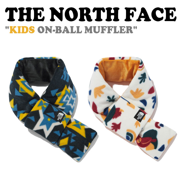 ノースフェイス マフラー THE NORTH FACE 男の子 女の子 子供 KIDS ON-BALL MUFFLER キッズ オン ボール マフラー BLUE ブルー IVORY アイボリー NA5IN51T/U ACC