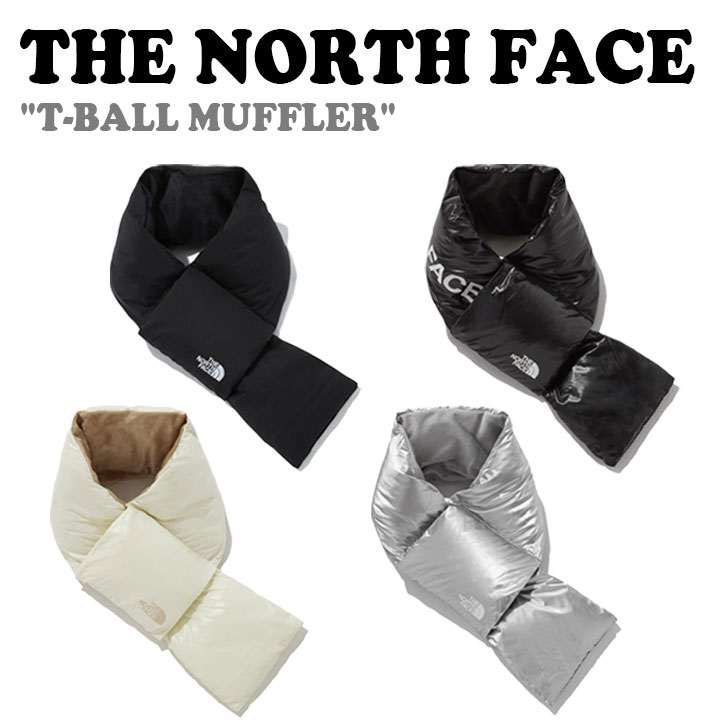 ノースフェイス マフラー THE NORTH FACE メンズ レディース T-BALL MUFFLER ティー ボール マフラー BLACK ブラック JET BLACK ジェットブラック CREAM クリーム SILVER シルバー N...