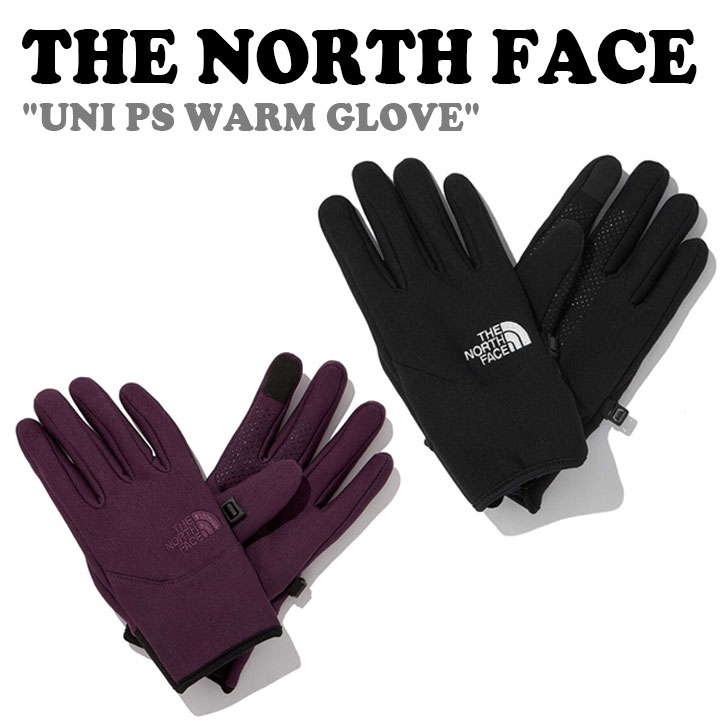 グローブス　手袋（メンズ） ノースフェイス 手袋 THE NORTH FACE メンズ レディース UNI PS WARM GLOVE ユニ パワー ストレッチ ウォーム グローブ BLACK ブラック VIOLET バイオレット てぶくろ 手ぶくろ カジュアル NJ3GN54A/B ACC