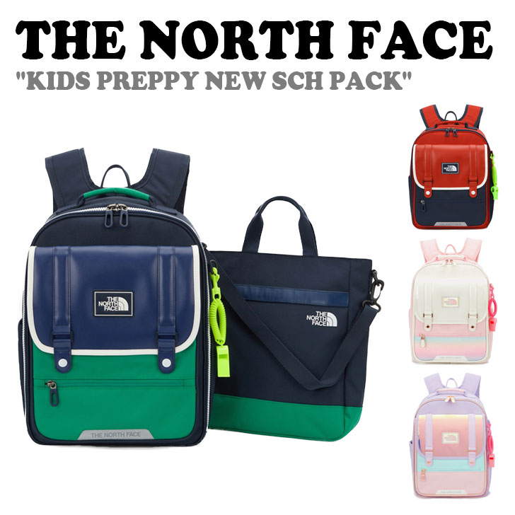 ノースフェイス バックパック THE NORTH FACE 男の子 女の子 KIDS PREPPY NEW SCH PACK キッズ プレフィ ニュー スクールパック NAVY ネイビー RED レッド CREAM クリーム LILAC ライラック NM2DQ04R/S/T/U バッグ