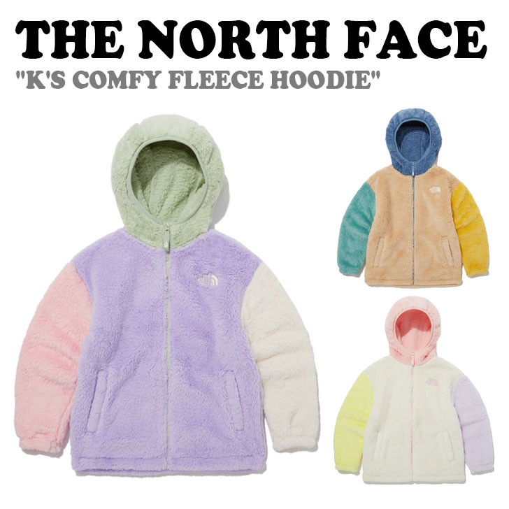 m[XtFCX t[X THE NORTH FACE j̎q ̎q K'S COMFY FLEECE HOODIE LbY RtB[ t[Xt[fB[ LILAC CbN LIGHT BEIGE Cgx[W PEACH s[` NJ4FP52S/T/U EFA