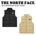 ノースフェイス ベスト THE NORTH FACE 男の子 女の子 K 039 S COMFORT HEAT VEST キッズ コンフォート ヒットベスト BLACK ブラック LIGHT BEIGE ライトベージュ NV3NP56S/U ウェア