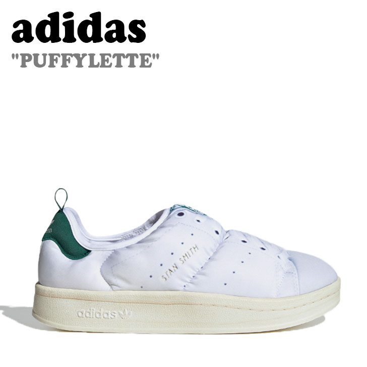 アディダス スニーカー adidas メンズ レディース PUFFYLETTE パフィレッタ WHITE ホワイト GREEN グーリン HP6699 シューズ【中古】未使用品