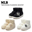 エムエルビー ブーツ MLB レディース BOUNCER PADDING BOOT バウンサー パディング ブーツ BLACK ブラック LIGTE BEIGE ライトベージュ WHITE ホワイト 3AWBBPB36-07WHS/50BKS/43BGL シューズ