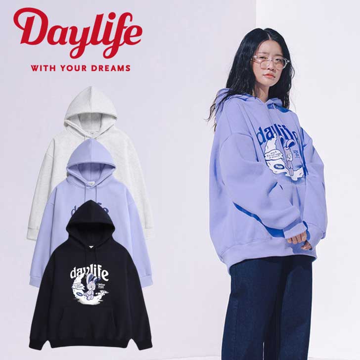 fCCt p[J[ Daylife K̔X Dainy Hoodie fCj[ t[h TVc GARY O[ NAVY lCr[ BLUE u[ 5000667979/80/81 EFA