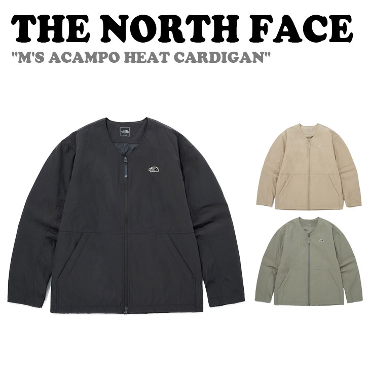 ノースフェイス カーディガン メンズ ノースフェイス ジャケット THE NORTH FACE メンズ M'S ACAMPO HEAT CARDIGAN アーカンポ ヒート カーディガン BLACK ブラック BEIGE ベージュ KHAKI カーキ NJ3NQ00A/B/C ウェア