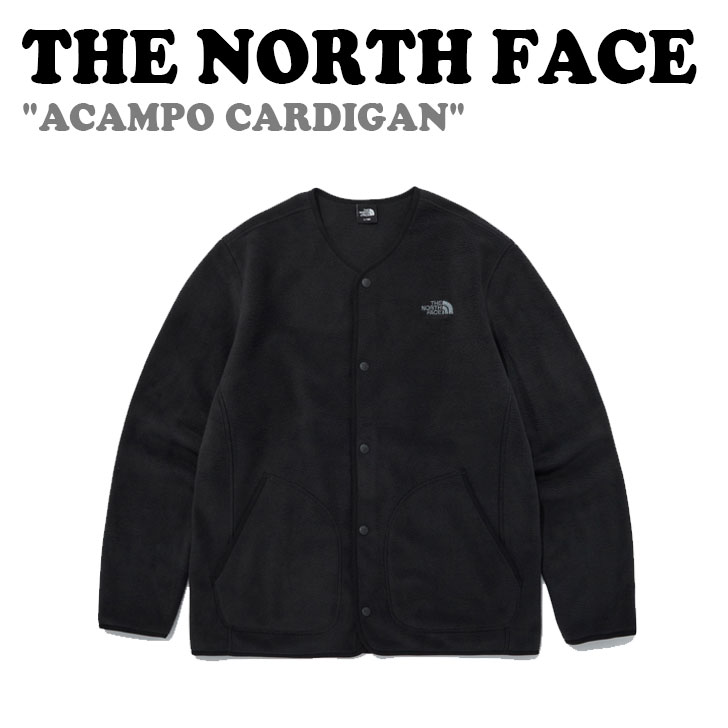 ノースフェイス カーディガン メンズ フリース ノースフェイス THE NORTH FACE メンズ レディース ACAMPO CARDIGAN アキャンポ カーディガン BLACK ブラック NJ5JQ63A ウェア