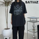 TeB[Y TVc SATIIIZ K̔X Curran ACDC Half Tshirts J ACDC n[v TVc Black ubN satiiiz4438 EFA