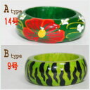 木製リング・緑系アジアン雑貨BCDSHOP(4)