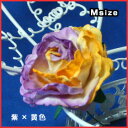 バラ　装飾造花【花】Mサイズ（紫×黄色）アジアン雑貨販売BCD SHOP