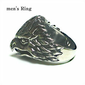 鷹のメンズリング・大きなサイズハードテイストがかっこいい鷹デザインの指輪