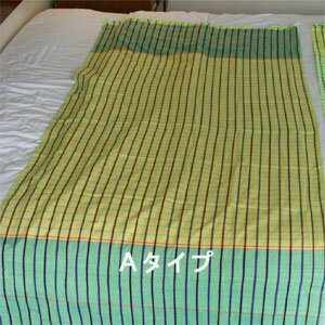 アジアンフリークロスイエローグリーン系2タイプ手織り綿の生地アジアン雑貨販売メール便対応商品