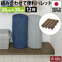 \今だけエントリーで全品ポイント5倍/日本製 ジョイントパレット ミニ 20×30cm 12枚 連結 プラスチック すのこ プラすのこ すのこマット マット 押...