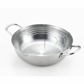 郷技 ステンレス製天ぷら鍋24cm YJ2555【送料無料】