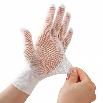 ＼エントリーで全品ポイント5倍！マラソン期間限定！／ さらっと快適メッシュインナー手袋10枚入【送料無料】 メール便対応商品