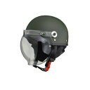\今だけエントリーで全品ポイント5倍!/ リード工業 CROSS ハーフヘルメット マットグリーン フリーサイズ CR-760【送料無料】