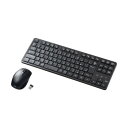 \エントリーで全品ポイント5倍!マラソン期間限定!/ サンワサプライ ワイヤレス静音キーボードマウスセット テンキーなし SKB-WL38SETBK【送料無料】