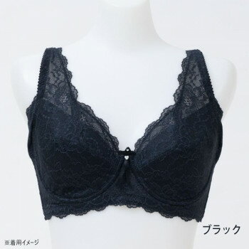 ＼今だけエントリーで全品ポイント5倍！／ TAMURA yauco 脇高ワイヤー入り フルカップブラジャー ブラック D80 YTA22【送料無料】