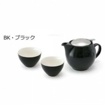 ＼今だけエントリーで全品ポイント5倍！／ ユニバーサルポット　ギフトセット　(ユニバーサルティーポット3人用+ティーカップワイド×2)　ZG-001　BK【送料無料】