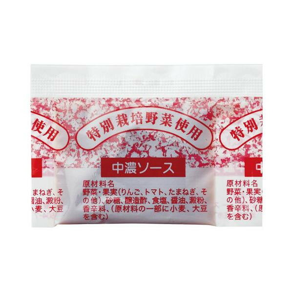 タカハシソース　特別栽培の野菜使用 中濃ソース 5g 1600個(40×40)　012272【送料無料】